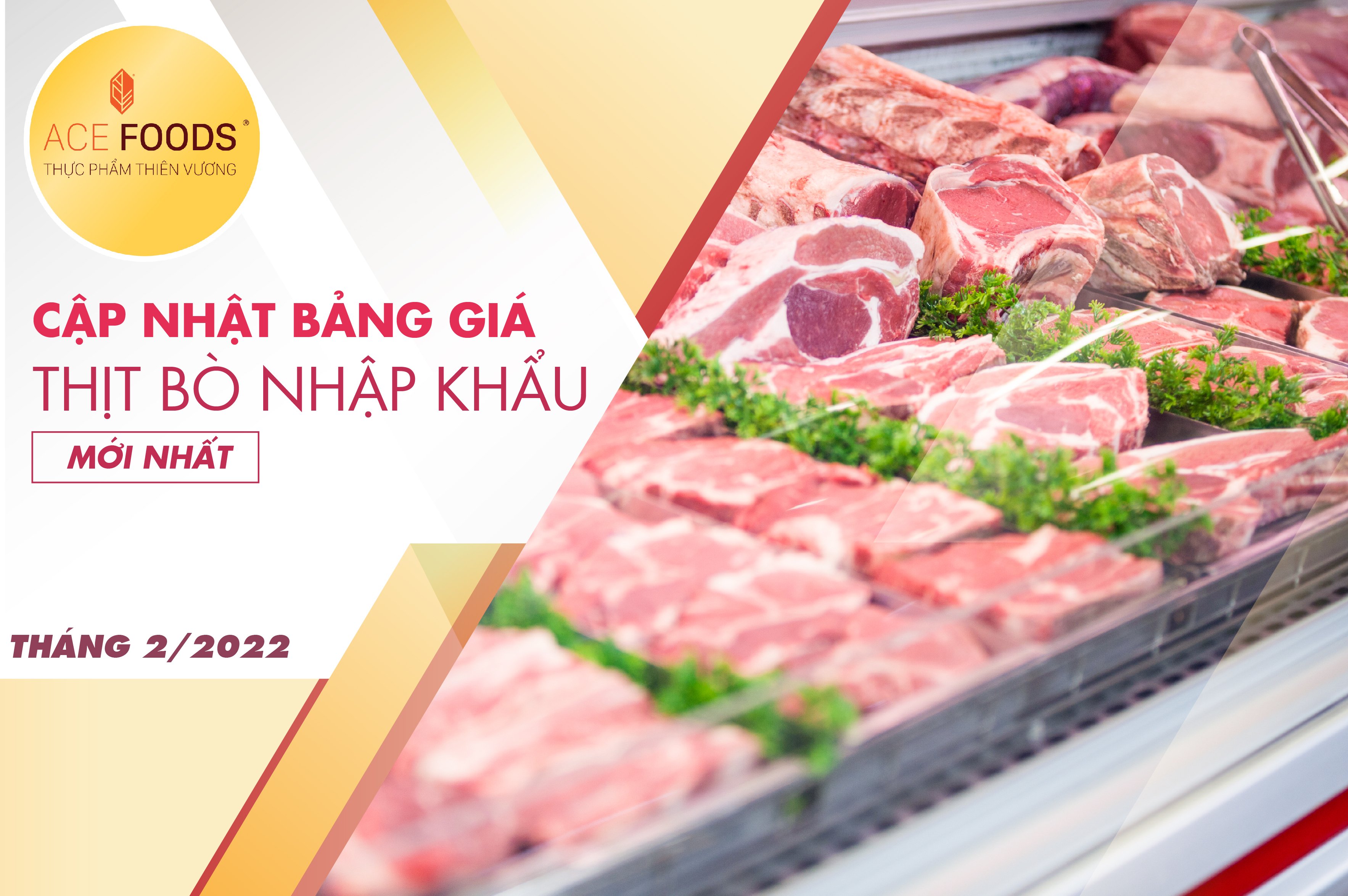 Cập nhật bảng giá thịt bò nhập khẩu mới nhất tháng 2