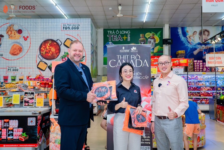 Thiên Vương ACE FOODS & Hiệp hội Thịt bò Canada: Tiên phong đưa sự kiện trải nghiệm thịt bò Canada về gần hơn với người tiêu dùng tỉnh