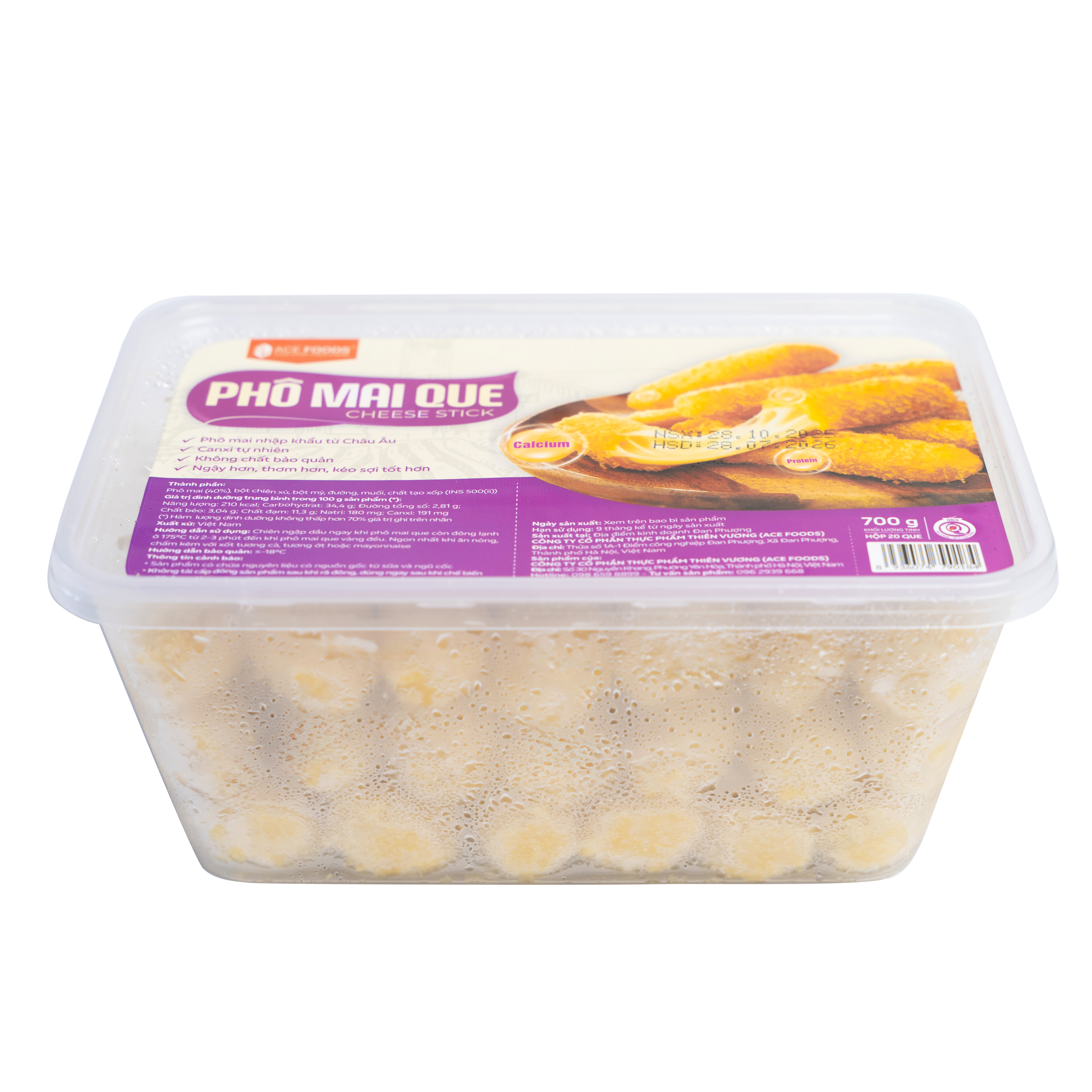 PHÔ MAI QUE ACE FOODS ĐẶC BIỆT 700G (20 QUE) 1
