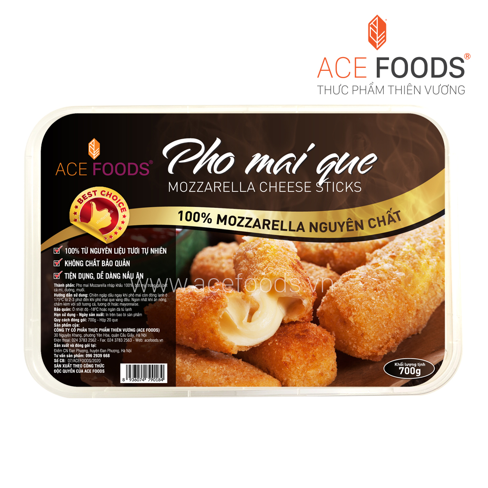 PHO MAI QUE ACE FOODS ĐẶC BIỆT 700G (20 QUE)