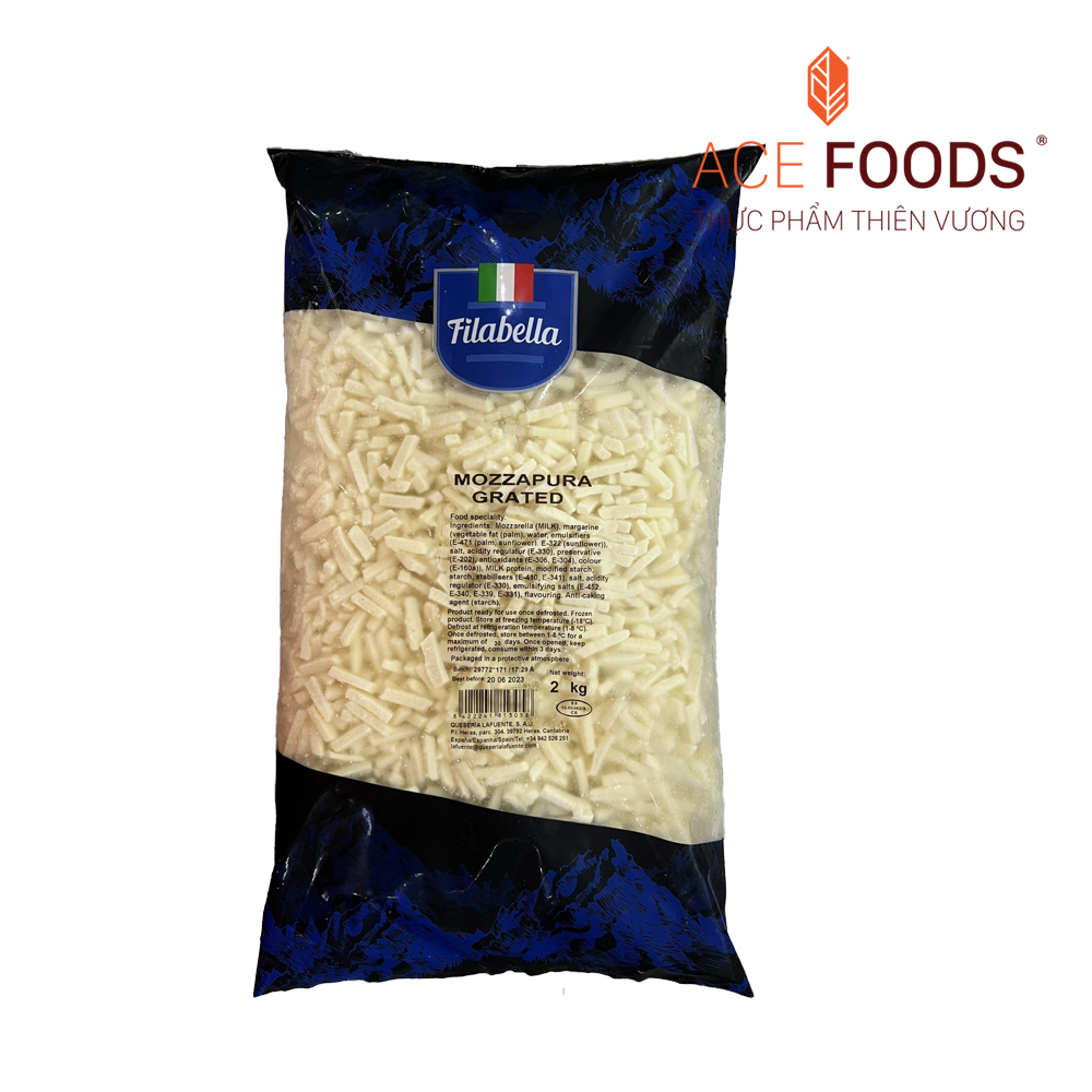 PHO MAI MOZZARELLA BÀO TÂY BAN NHA 2KG