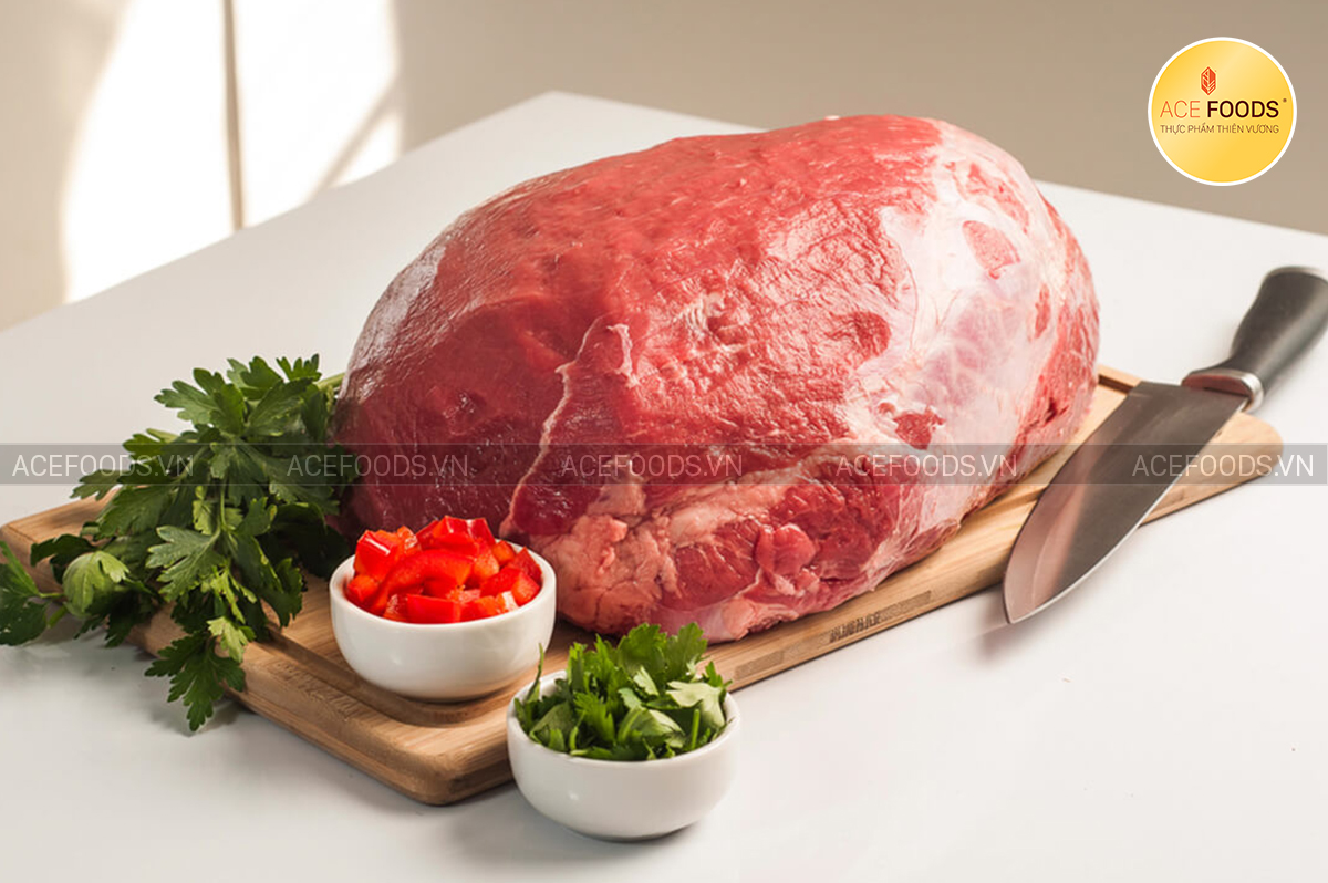 Đùi gọ bò Nga nhiều nạc, ít gân và rất săn chắc